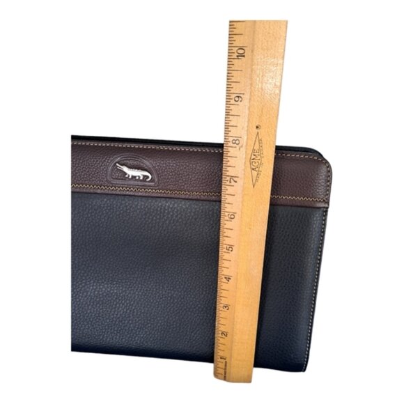 Handbag small leather small travel bag many compartments crocodile hardware - Picture 12 of 14